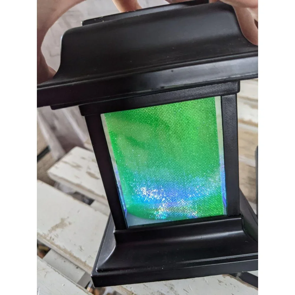 Solar spider Halloween‎ prototype LED light prop ta